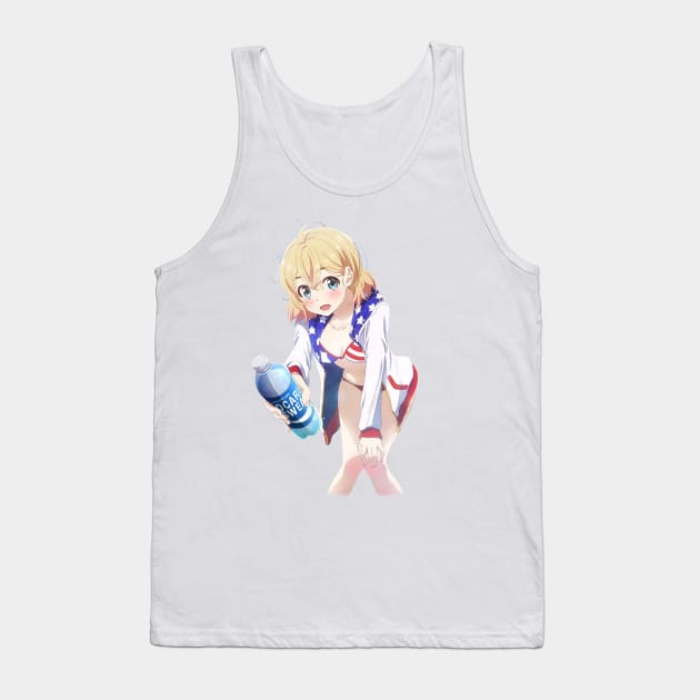 Kawaii Kanojo San From Rent A Girlfriend Tank Top by Hentai-heaven